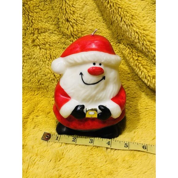 VTG Novelty Santa Claus Candle Christmas Holiday Decor Retro Festive Figurine - Picture 7 of 8